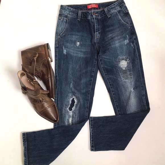 stradivarius Denim - Stradivarius Distressed Jeans